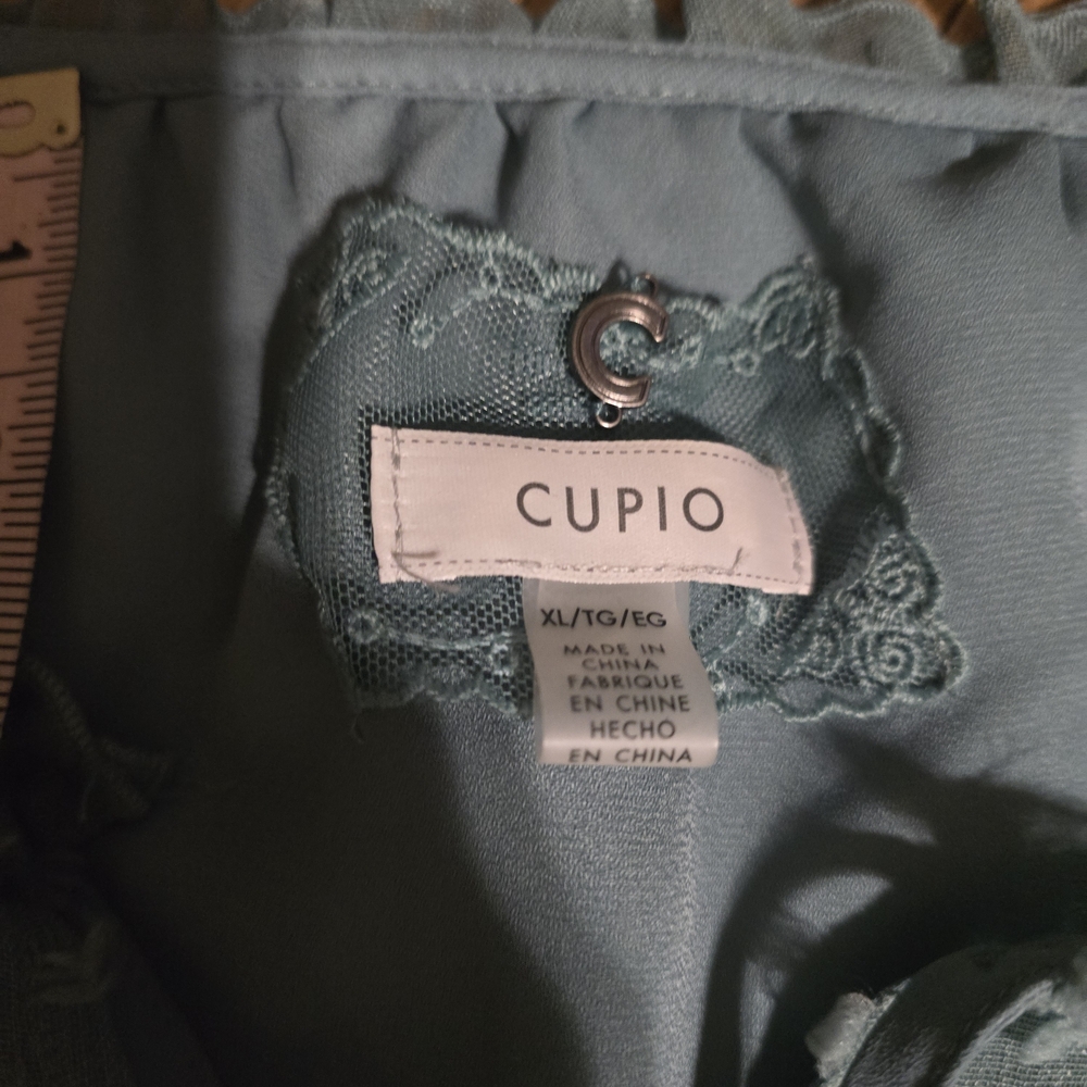 Cupio Textured‎ Teal Blouse - Picture 7 of 8